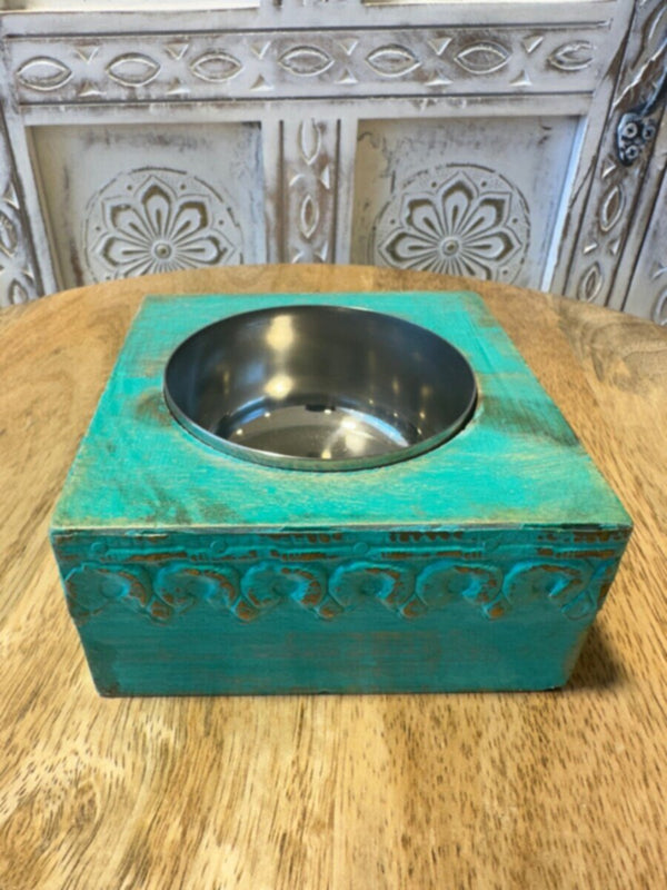 NAQSH GALLERY | Square Incense Burner In Green | 10000292