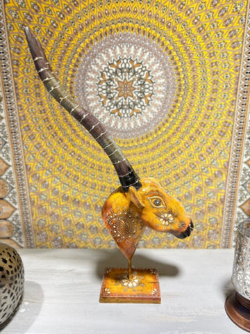 NAQSH GALLERY | Wooden Deer Head Light Color | 10000304