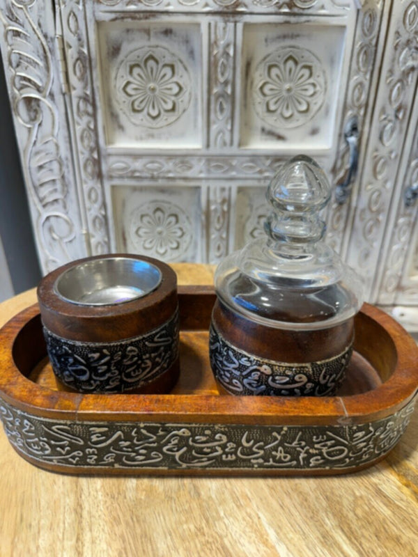 NAQSH GALLERY | Incense Burner Set With Glass Cover | 10000370
