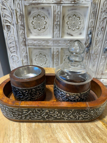 NAQSH GALLERY | Incense Burner Set With Glass Cover | 10000370
