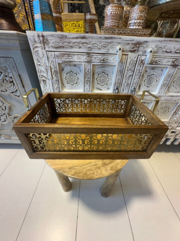 NAQSH GALLERY | Medium-Sized Traditional Wooden Basket | 10000405