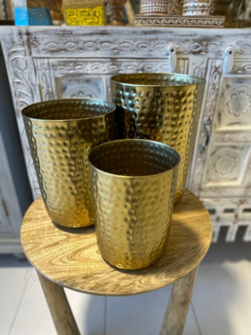 NAQSH GALLERY | Metal Plant Pot Set | 10000406