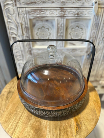 NAQSH GALLERY | Glass Lid Serving Tray | 10000530