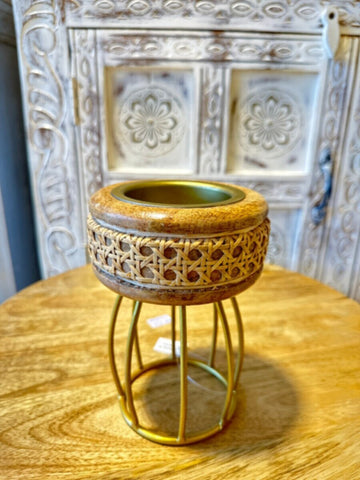 NAQSH GALLERY | Incense Burner, Bamboo Accents | 1000515