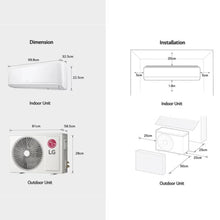 LG | Split Air Conditioner with Rotary Compressor 26,276 BTU | T30ZCA