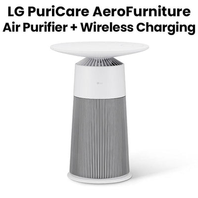LG | PuriCare AeroFurniture Air Purifier UVnano Technology PM 1.0 Air Quality Detection Cream White | AS20GPHK0
