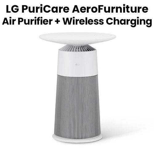 LG | PuriCare AeroFurniture Air Purifier UVnano Technology PM 1.0 Air Quality Detection Cream White | AS20GPHK0