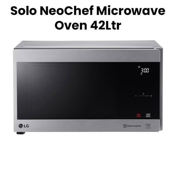 LG | Smart Diagnosis Smog Glass Trim less Design Solo NeoChef Microwave Oven 1200W 42L Silver | MS4295CIS