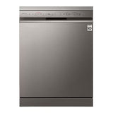 LG | QuadWash Dishwasher  8 Programs + 14 Place Settings EasyRack Plus Turbo Cycle ThinQ Platinum Silver | DFC435FP APZPMEA