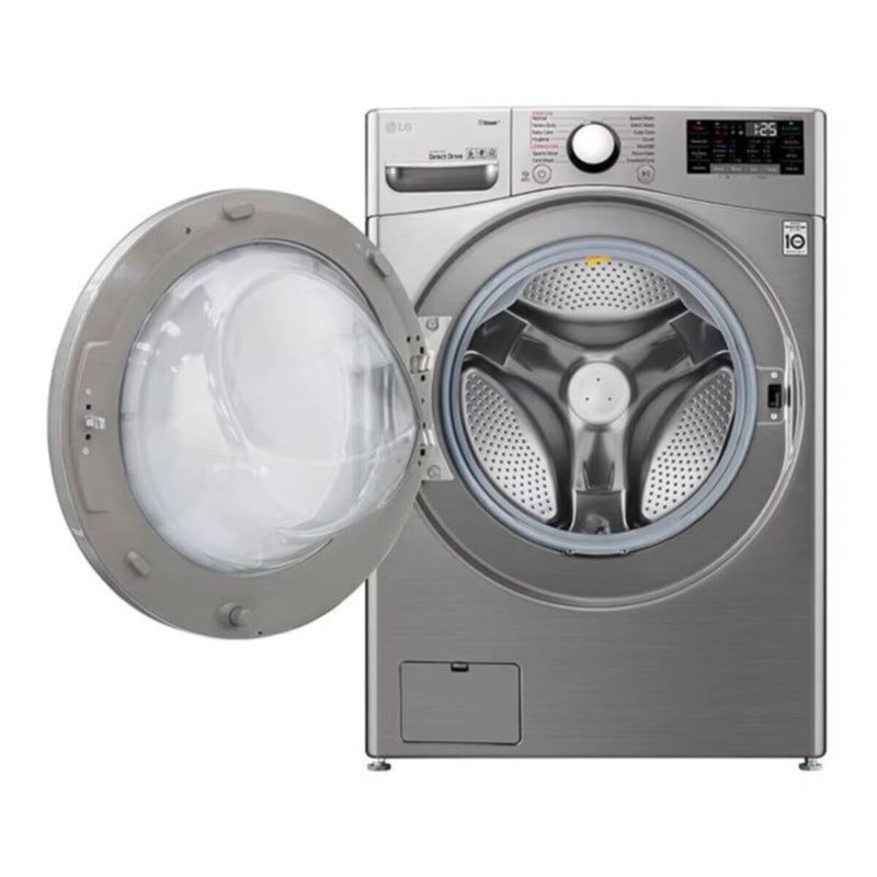 LG | 24Kg Front load washing machine, Stainless Steel colour, Steamâ„¢, 6 Motion DD Motor, ThinQâ„¢ | Wi-Fi | F0P3CYVDT