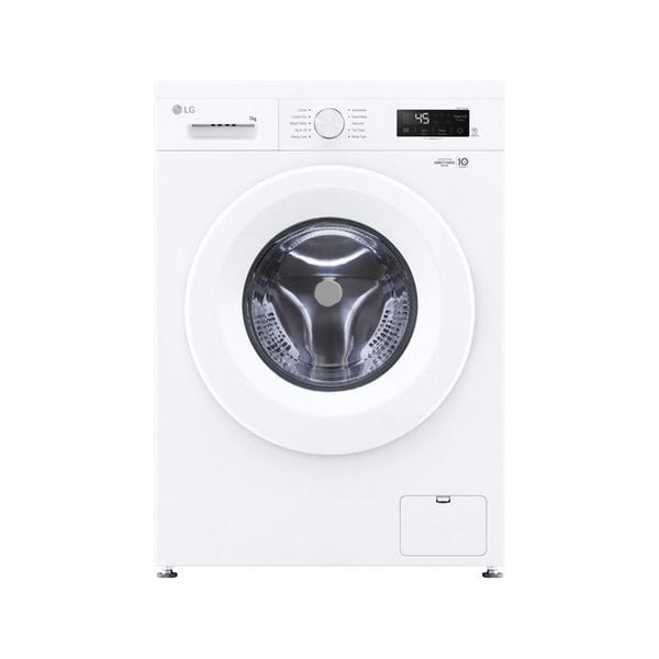 LG | Front Load Washing Machine 7kg Hygiene Steam Cycle Inverter Direct Drive Motor 6-Motion DD Full Touch Control Panel White | F2Y1HYP3W AGWPMEA