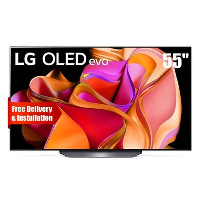 LG | 55" OLED evo 4K Smart TV, Advanced Picture And Functionality AI Processor 4K Gen6 Black | OLED55CS3VA