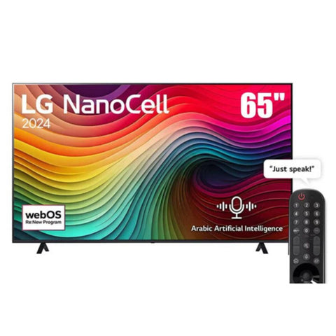 LG | 65-inch NanoCell NANO80 4K Smart TV AI Magic remote HDR10 webOS24 2024 | 65NANO80T6A