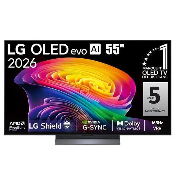 LG | 55" OLED evo AI 4K C6 Smart TV α11 AI Processor 4K Gen3 Dolby Vision & Atmos 165Hz VRR webOS 26 | OLED55C66LA.AMRG