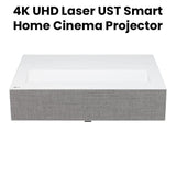 LG | CineBeam 4K UHD Laser UST Smart Home Cinema Projector Ultra Short Throw Laser 4K UHD And 8.3 Mega Pixel White | HU715QW