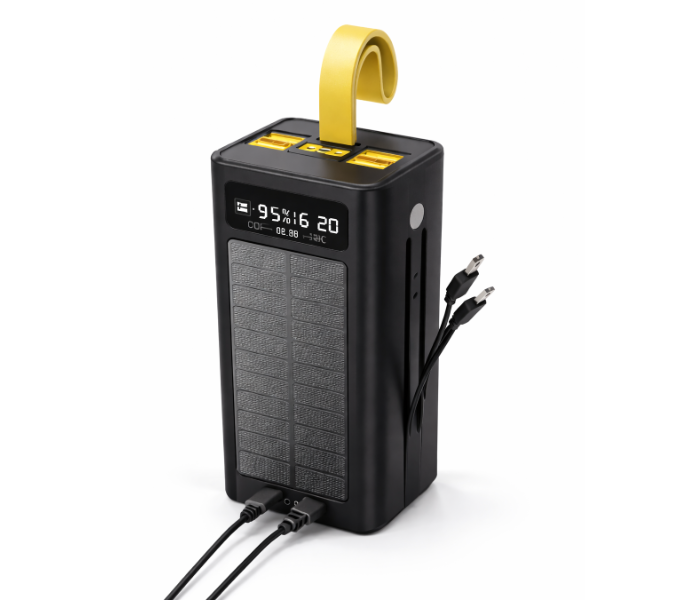 OALE iPower R50000 50000mAh Solar Power Bank, 22.5W Super Fast Portable Charger, 8 Ports (3 In + 5 Out), Strong LED Torch for Camping | JPO5223