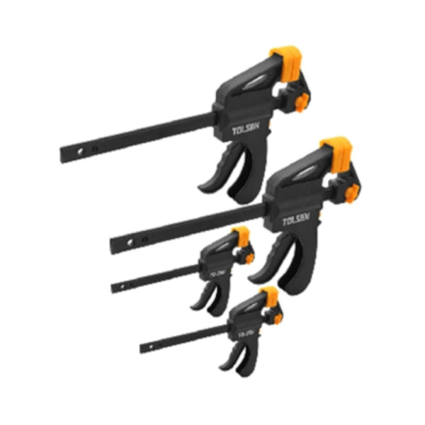 TOLSEN | Quick Ratchet Bar Clamp 2Pcs-4"inch,  2Pcs-6"inch | 10209