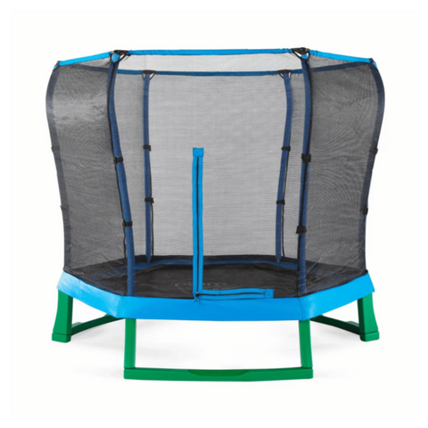PLUM | 7ft Junior Jumper Trampoline with Enclosure Net Blue | 102402C82