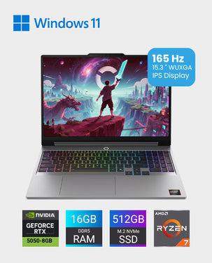 LENOVO | LOQ 15AHP11 Gaming Laptop 15.3 Inch WUXGA IPS Display AMD Ryzen 7 250 Luna Gray | 83TN0019AX