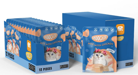 MOOCHIE | Pate With Chicken 12X85G Pouchs | 10867U2