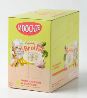 MOOCHIE | Broth Chicken & Broccoli 16X40G Pouchs | 10874U2