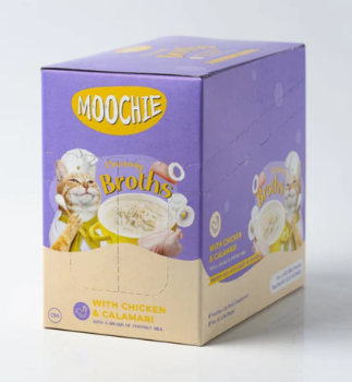 MOOCHIE | Broth Chicken & Calamari 16X40G Pouchs | 10875U2
