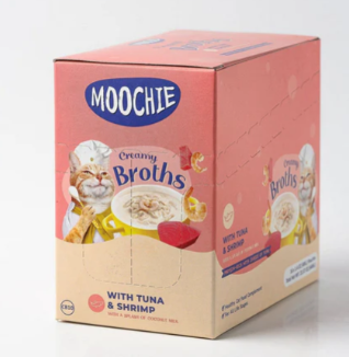 MOOCHIE | Broth Tuna & Shrimp 16X40G Pouchs | 10877U2