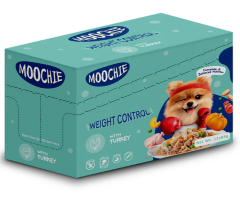MOOCHIE | Casserole With Turkey (Weight Control) 12X85G Pouchs | 10883U2
