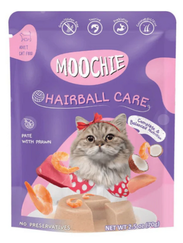 MOOCHIE | Pate With Prawn (Hairball Care) 70G Pouch | 10890
