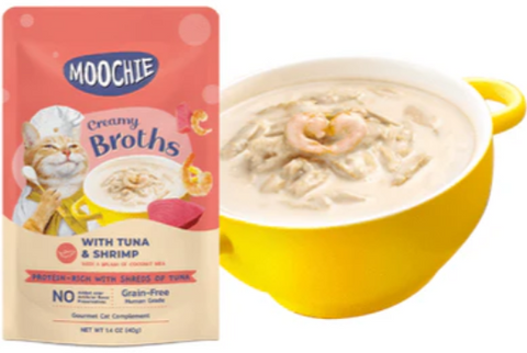 MOOCHIE | Broth Tuna & Shrimp 40G Pouch | 10908