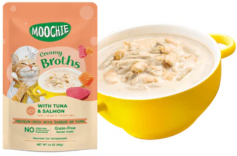 MOOCHIE | Broth Tuna & Salmon 40G Pouch | 10909