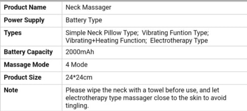 U-Shape Pillow Neck Massager | 110100NEKM
