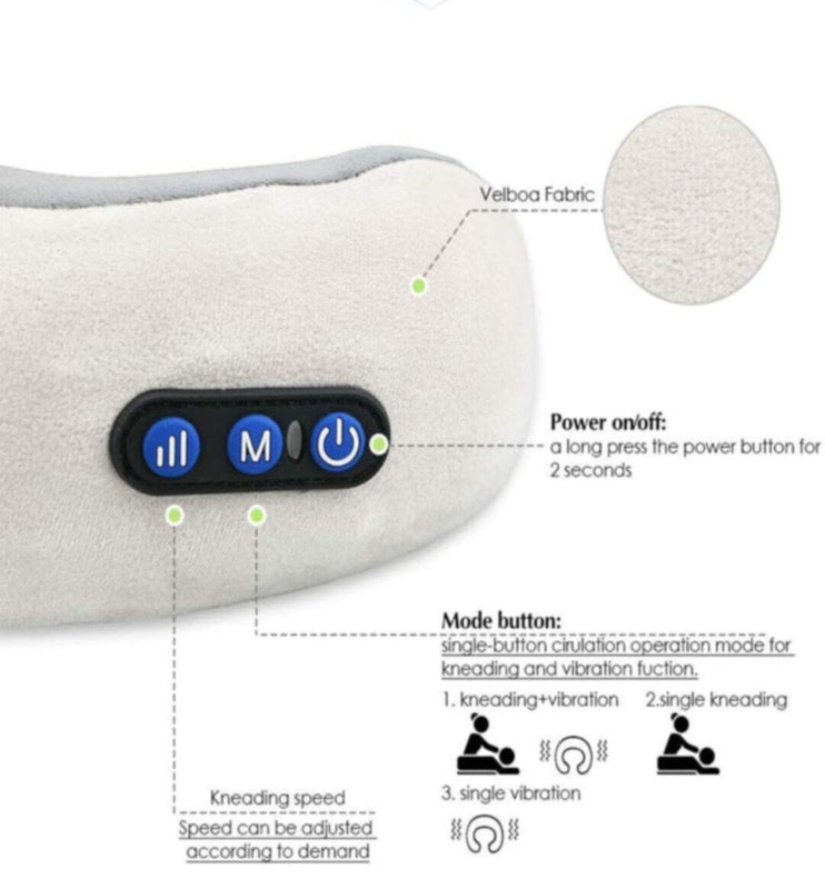 U-Shape Pillow Neck Massager | 110100NEKM