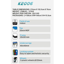 TELOON | Table Tennis Table K2006 | 11601045