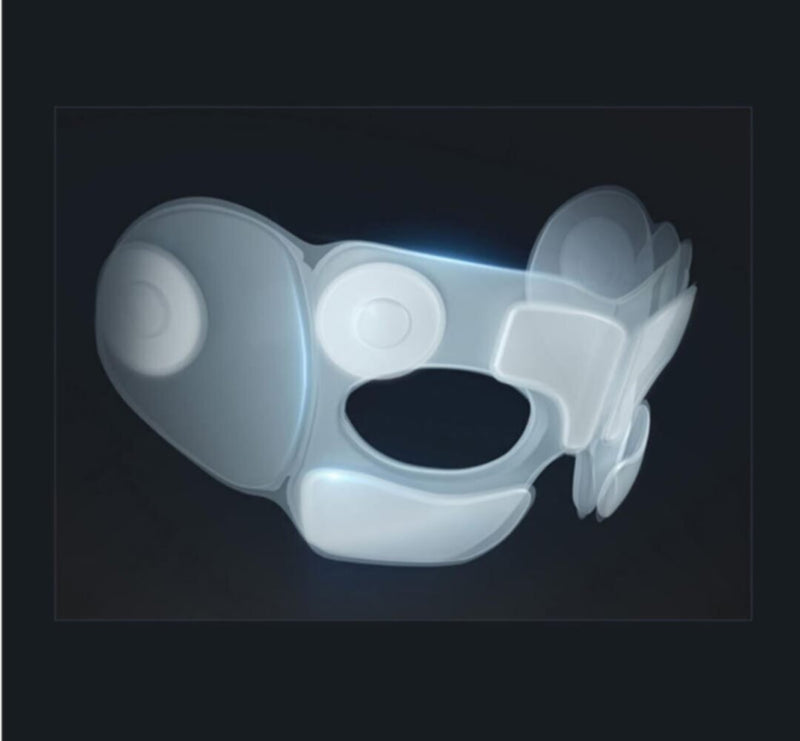 Electric Eye Massager Foldable Rechargeable Heat Vibration Air Compression Massage With Music | 11010000EMR01