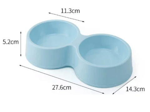 Plastic Double Round Bowl 28*14.5*5.5Cm | 12696U1