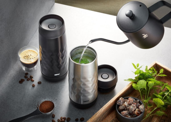 GEFU | Thermal 400ml Mug NEVIO Silver | 12727