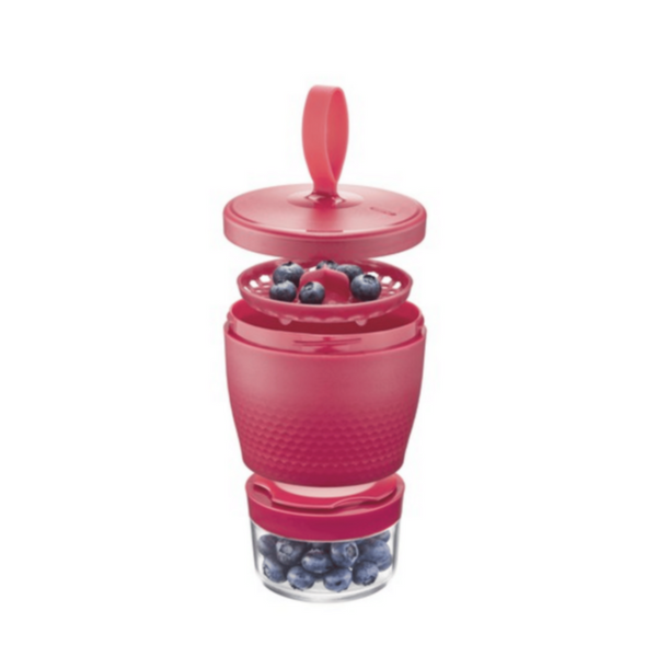 GEFU | Snack Box FOODIE 570ml and 185ml Raspberry Red | 12762