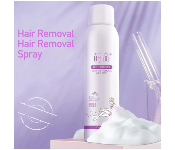 Silky 150 ml Natural Body Hair Removal Spray Foam for Legs, Arms, Underarms, Chest, Back for Men and Women Skin Care | JPN3427