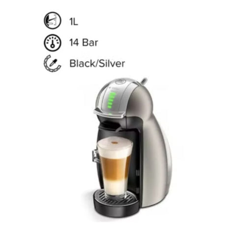 DELONGHI | Dolce Gusto Genio 2 Automatic Coffee Machine 1460W Black/Silver | 132180896