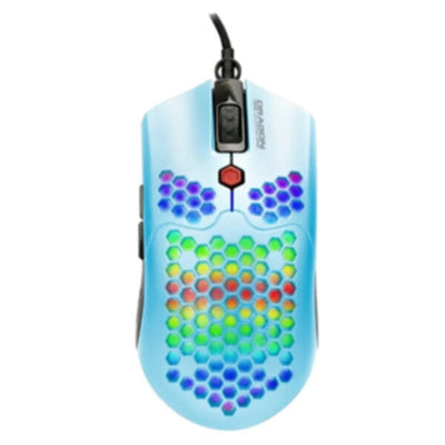 DRAGONWAR | Ultra-Light Honeycomb RGB Gaming Mouse 12000 DPI Blue | ELE-G25-BL