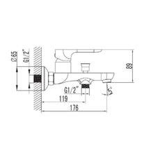 MILANO | Verdi Bath Shower Mixer Tap with Hand Shower | 140100100531