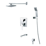 MILANO | Charming 3 Way Concealed Shower Mixer Complete Set | 140100100736