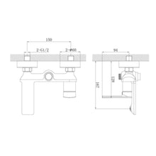 MILANO | Melz Bath Shower Mixer Tap with Hand Shower | 140100100809