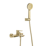 MILANO | Calli Wall Mounted Bath Shower Mixer Set Matt Gold Made In China | 140100100848