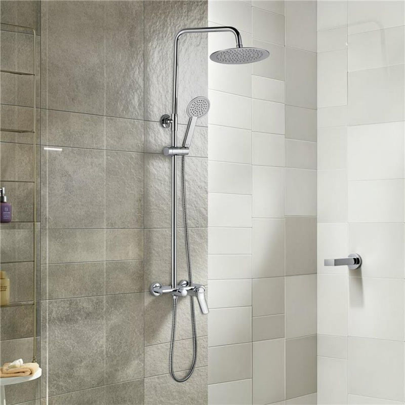 MILANO | Mita Rain Shower Mixer With Shower Set Chrome Made In China | 140100100889