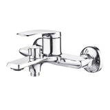 MILANO | Nico Bath Shower Mixer with Shower Set Silver | 140100100893