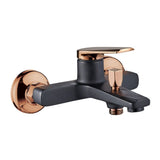 MILANO | Dulce Bath Shower Mixer Rose Gold + Matt Black With Shower Set Made In China | 140100100907