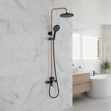 MILANO | Dulce Rain Shower Column-Complete Set Rose Gold + Matt Black -Made In China | 140100100909