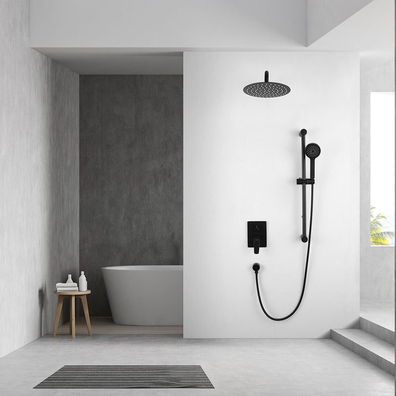 MILANO | Calli Concealed Shower Mixer Complete Set Matte Black Made In China | 140100100921